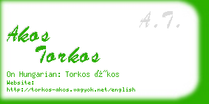 akos torkos business card